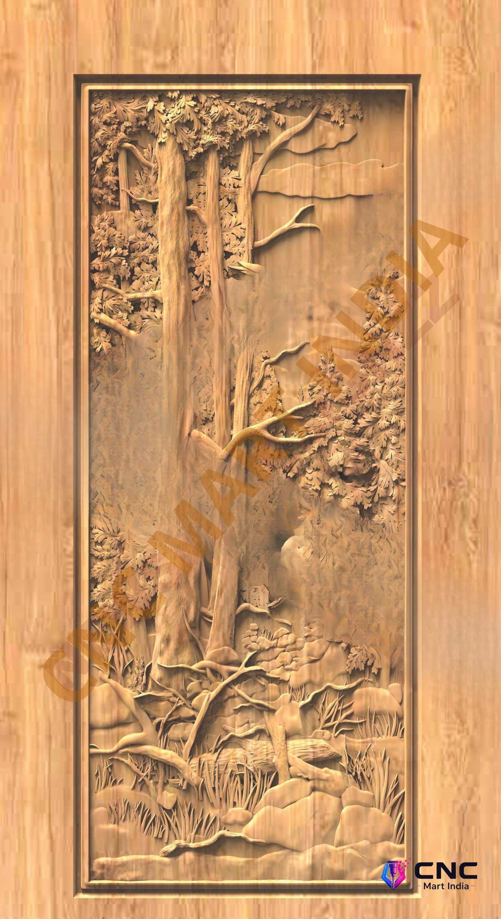 GSK EMBOSSING - EMD-07 Divine Carved Relief CNC Design